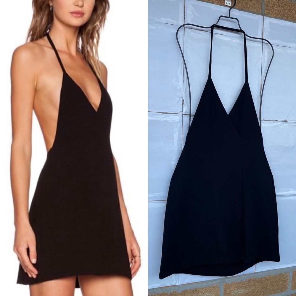 Solace London Michelle Mini Dress In Black Size 2 — image 2 of 8